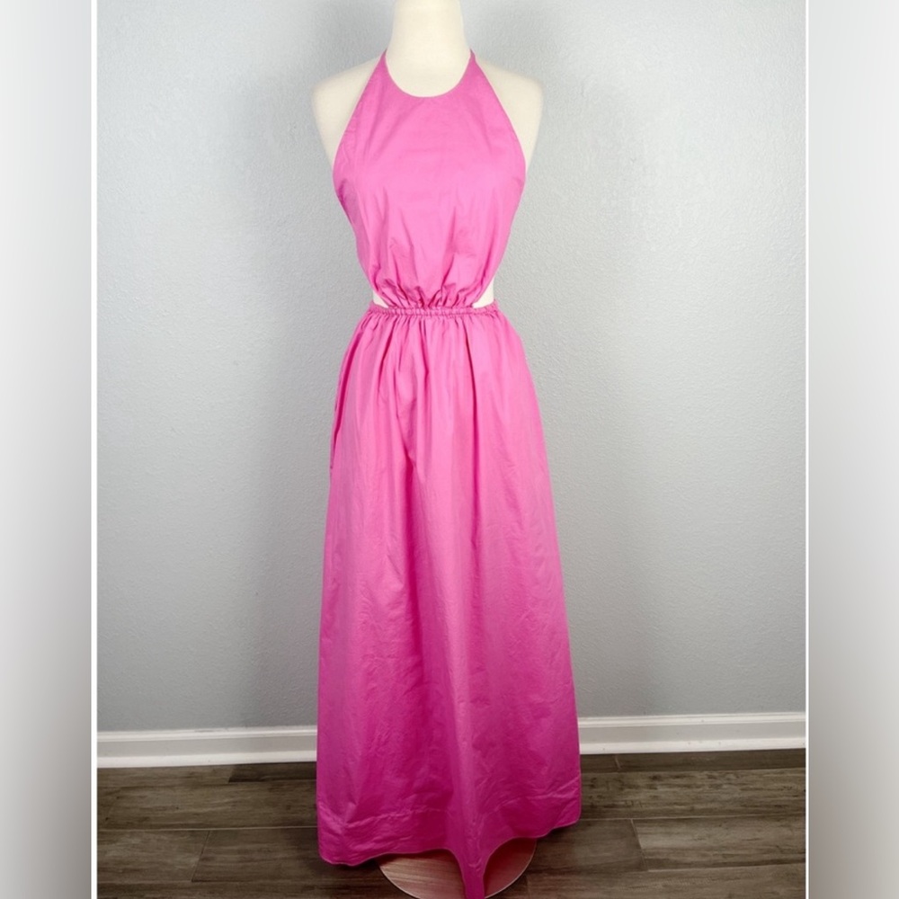 STAUD Apfel Pink Maxi Dress XS